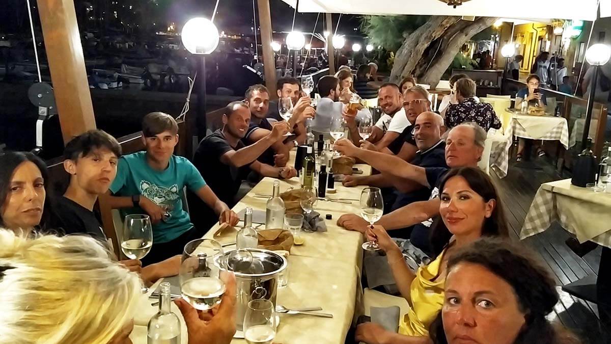 vacanze in barca Elba cena di gruppo
