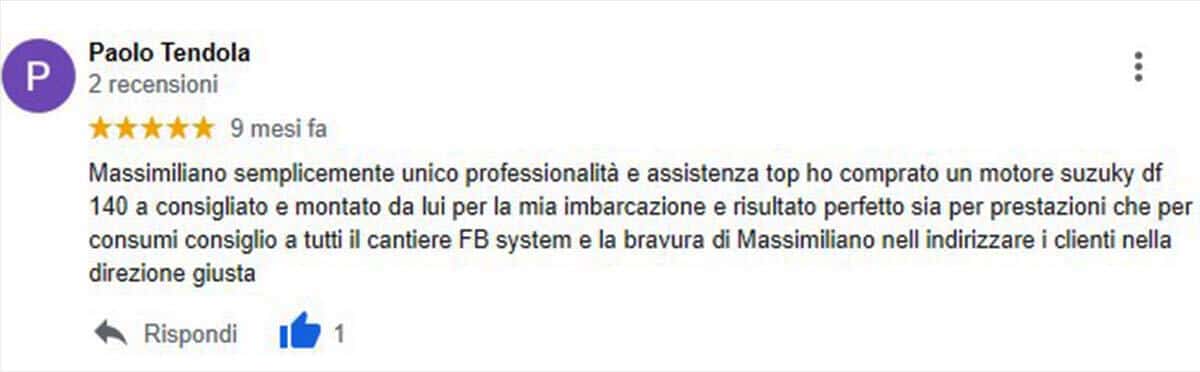 Recensione Paolo per FB System