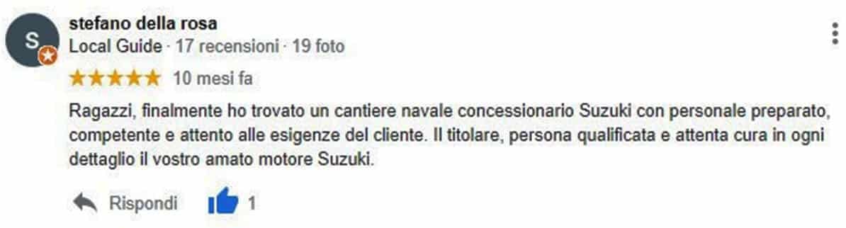 recensione_cliente_per_FB_System Stefano della Rosa