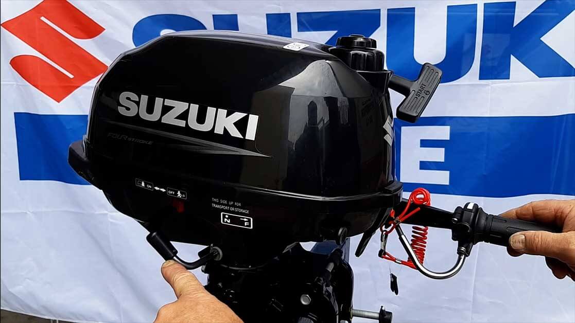 SUZUKI DF 2.5 motore con folle e marcia avanti